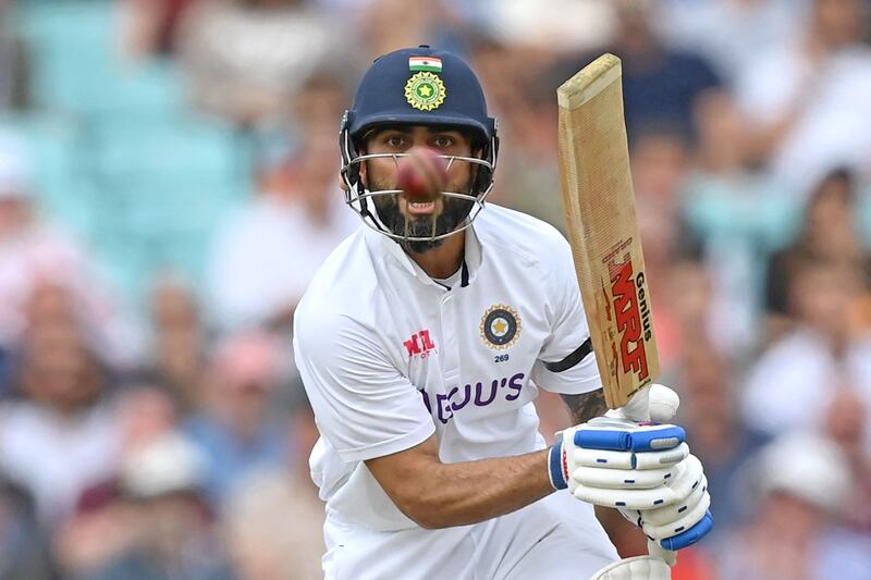 India captain Virat Kohli plays a shot during Day 1 of the fourth Test match against England at The Oval in London on September 2. AFP