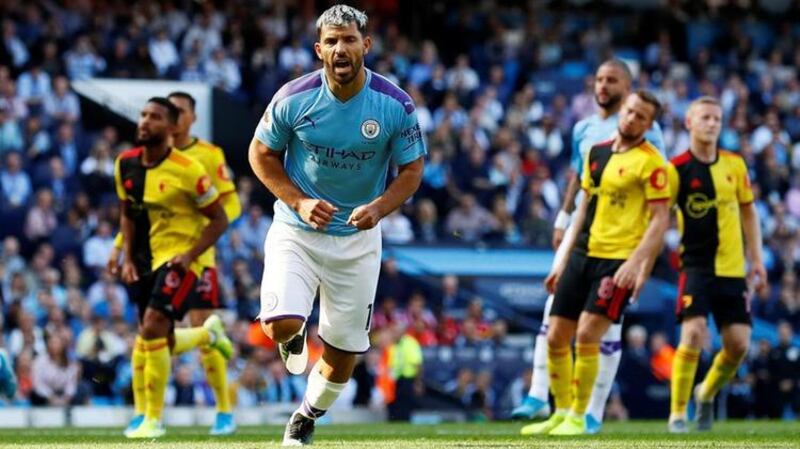 Manchester City striker Sergio Aguero. AFP