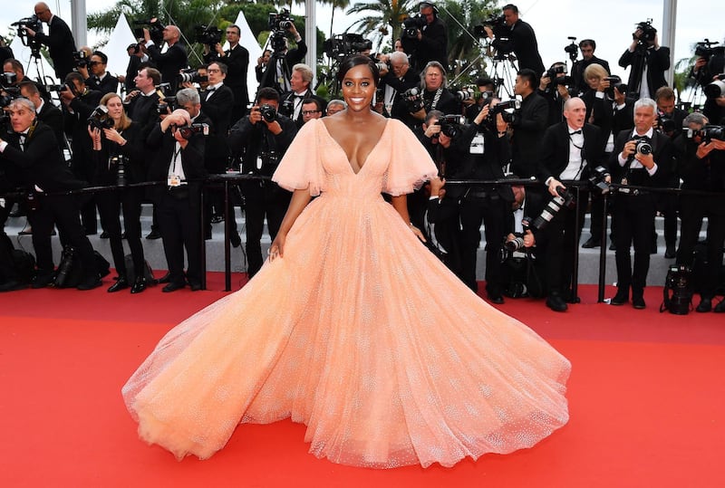 Aja Naomi King attends the screening of 'A Hidden Life' during the Cannes Film Festival on May 19, 2019. Getty Images