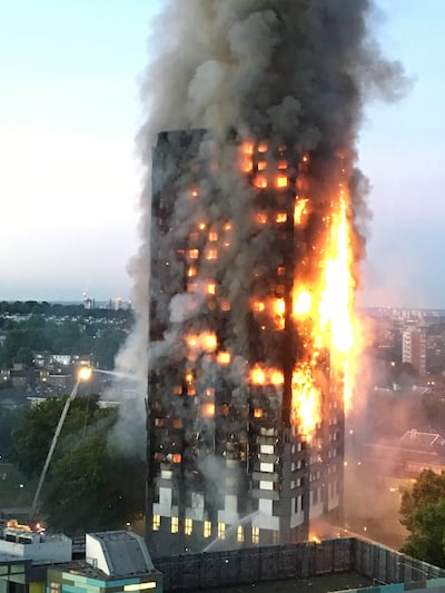 The Grenfell Tower fire in 2017 killed 72 people. PA