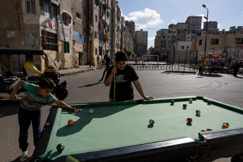 The Al Falaki tournament, Egypt's oldest Ramadan street football competition, is held in Alexandria.