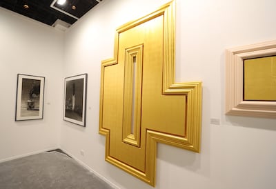 Andachtsbild #716 by Christian Eckart from Galerie Tanit at Art Dubai. Chris Whiteoak / The National
