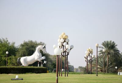 The horse sculptures will be preserved by Al Ain officials similarly to the Deer, Clock and Mandous landmarks. Khushnum Bhandari / The National