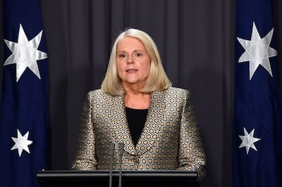 Australian Home Affairs Minister Karen Andrews says Hezbollah poses a 'real' threat. AP