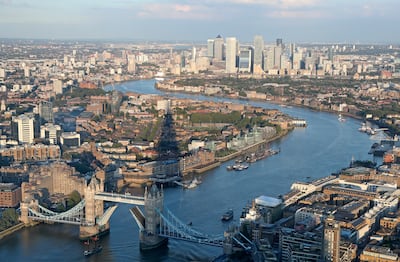 Skyline of London.  Photo: AP