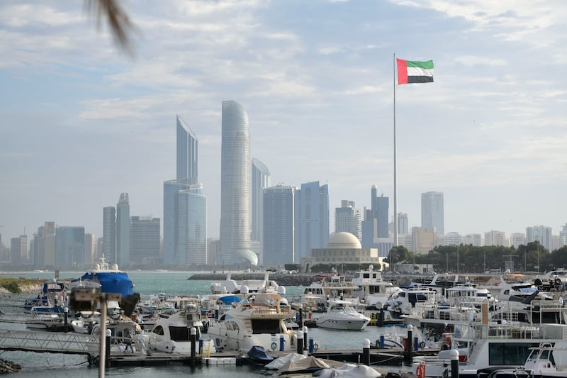 The Abu Dhabi skyline. Chimera Investment's diversified portfolio of proprietary assets is worth $6 billion. Khushnum Bhandari / The National