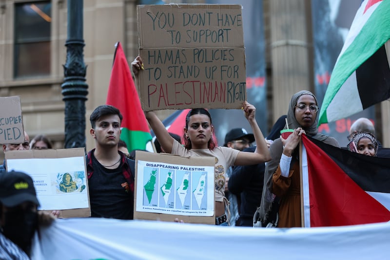 Western cities have seen several large protests against Israel's response to Hamas's attack on Israeli civilians. Getty