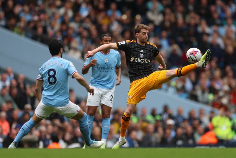 Patrick Bamford - 5. Worked hard as the lone man up front but he was well marshaled by the duo of Akanji and Laporte. Reuters