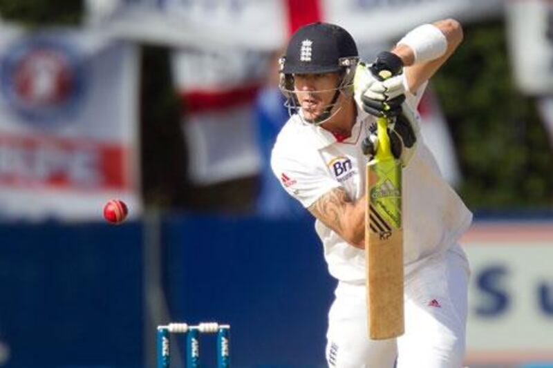 Kevin Pietersen has a calf injury but could still feature in the third Ashes Test at Old Trafford. Marty Melville / AFP