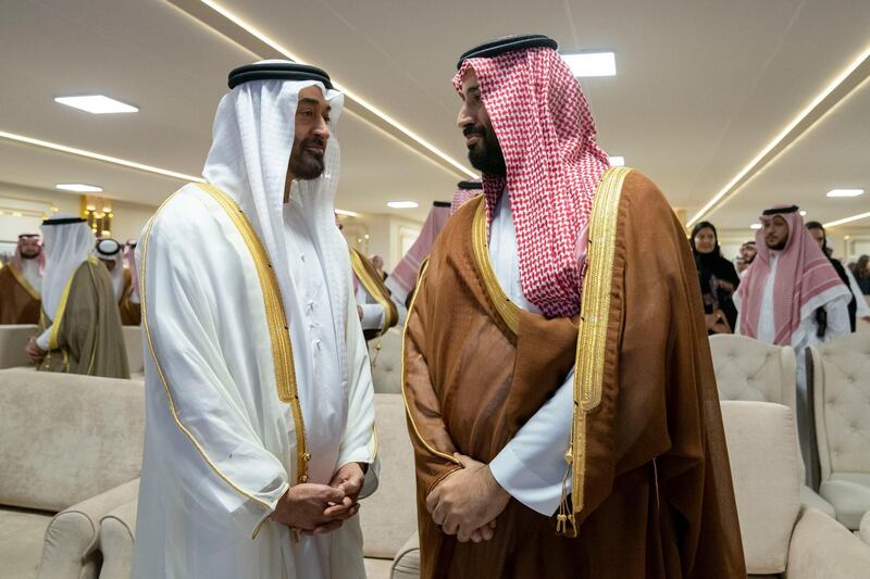 *** GENERAL CAPTION ***
TAIF, SAUDI ARABIA - September 22, 2018: HH Sheikh Mohamed bin Zayed Al Nahyan, Crown Prince of Abu Dhabi and Deputy Supreme Commander of the UAE Armed Forces (), attends the concluding ceremony of the Saudi Crown Prince Camel Festival.

( Mohamed Al Hammadi / Crown Prince Court - Abu Dhabi )