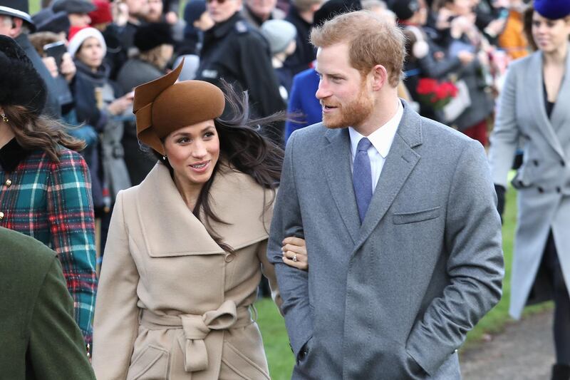 Meghan Markle and Prince Harry attend Christmas Day Church service at Church of St Mary Magdalene. Chris Jackson / Getty Images