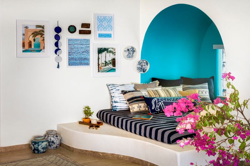 Casa Singh has a colourful, Mediterranean-inspired interior. 