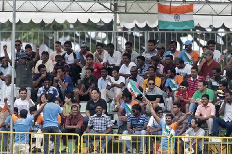 India fans were out in numbers during their Emerging Teams Cup victory over Pakistan Under 23 on Sunday.