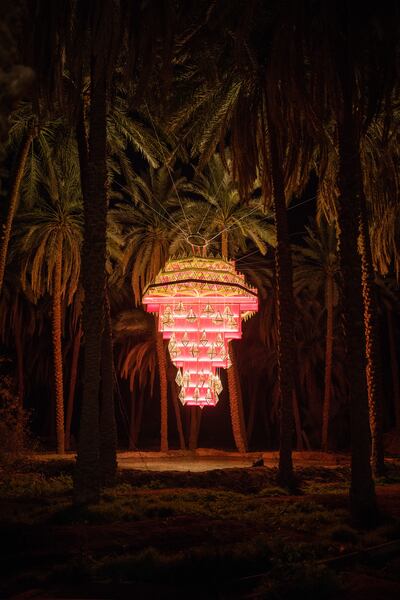 Rashed AlShaishai's 'Thuruya' refers to the longstanding local practice of looking to the stars as a guide for the agricultural calendar. Photo: Royal Commission for AlUla 