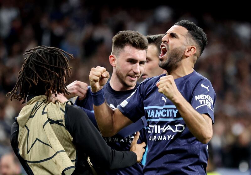 Riyad Mahrez - 7: Little impact going forward in first half and one poor ball with counter-attack annoyed teammate De Bruyne. Did provide Walker with support dealing with Vinicius Junor and then smashed City into the lead with a powerful first-time finish. Reuters