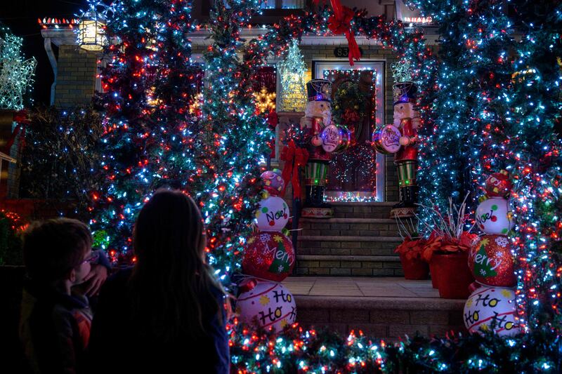 The Dyker Heights neighbourhood of New York City Christmas lights tradition goes back to the 1940s.  AFP