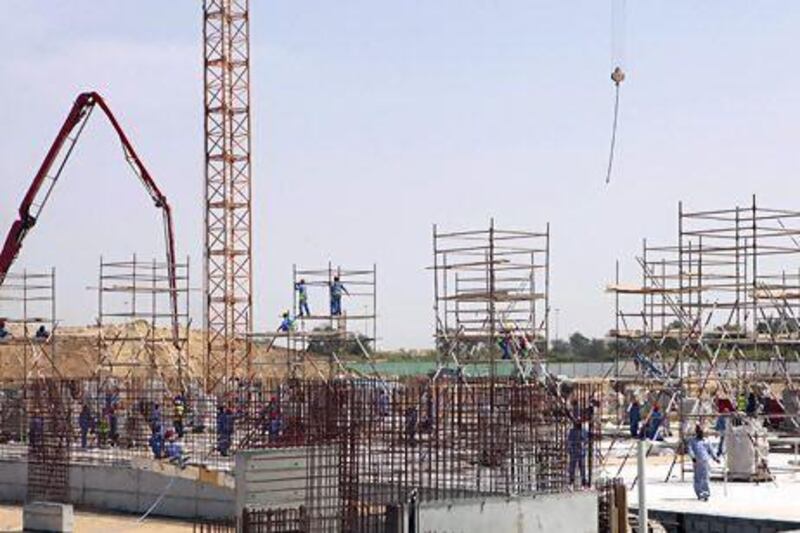Work progresses on the extension of Dragon Mart in Dubai. Jeffrey E Biteng / The National