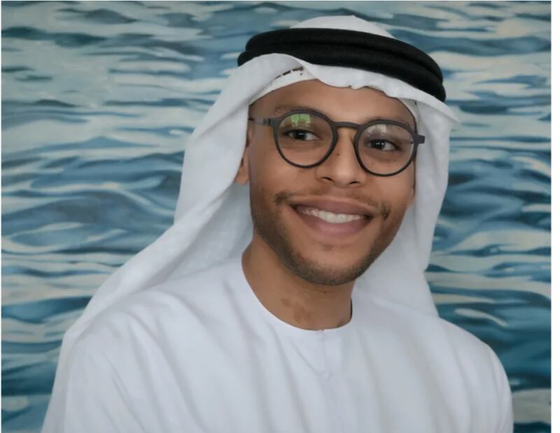 Emirati artist Hashel Al Lamki. Photo: Tabari Artspace