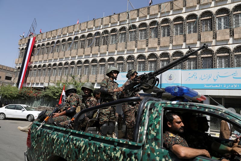 Troopers in a pick-up truck at Tahrir Square before the nine men were put to death. Reuters