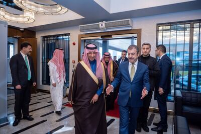 Ahmed Al-Khateeb, Saudi Arabia's Minister of Tourism and SFD chairman, with the Central Bank of Turkey Governor Şahap Kavcıoglu. Photo: Saudi Fund for Development