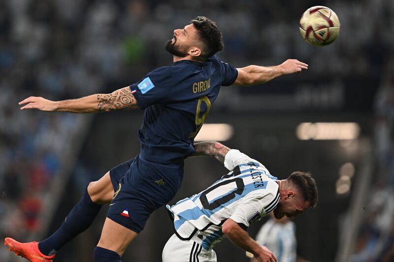 Olivier Giroud 5 - Frustrated and replaced at the same time as Ousmane Dembele, before half-time, as Deschamps changed his deck to make something happen. 

AFP