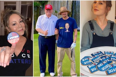Mariah Carey, Kid Rock and Taylor Swift have all said who they will be voting for in the US election. Instagram, Twitter