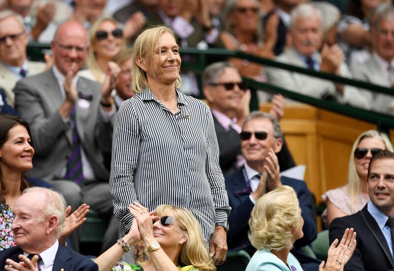 Former tennis player Martina Navratilova. Reuters