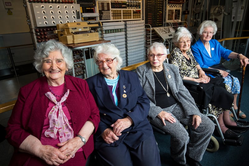 Former 'Wrens' and Colossus operators at Bletchley Park in 2016
