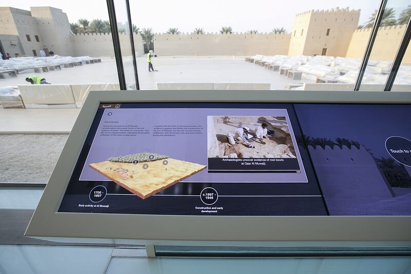 Preview of Qasr Al Muwaiji, the birthplace of Sheikh Khalifa in Al Ain. Mona Al Marzooqi / The National