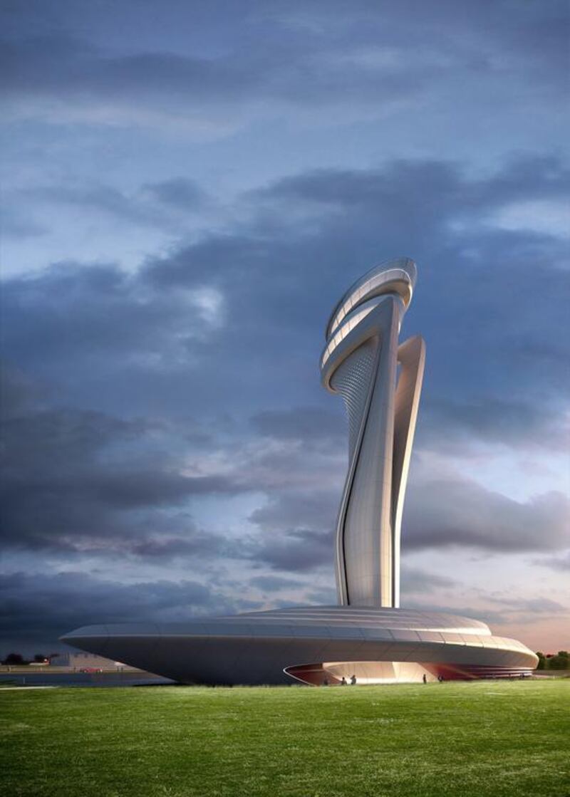 Designed by the US firm Aecom and the Italian automotive design company Pininfarina, the 95-metre air traffic control tower is designed to resemble the tulip, a Turkish symbol.