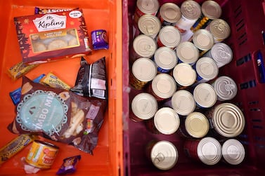 Britain has seen an extraordinary growth in food banks in the past two decades. AFP