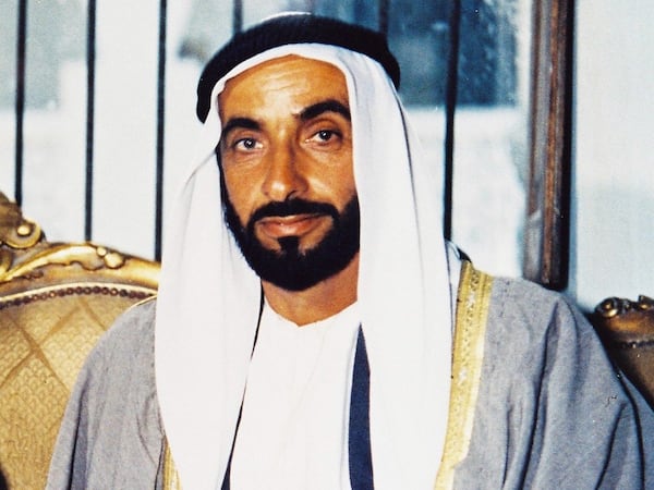 The Late Sheikh Zayed bin Sultan's Portrait. (Courtesy Al Ittihad) Portrait of the late Sheikh Zayed bin Sultan Al Nahyan. (Courtesy Al Ittihad)
