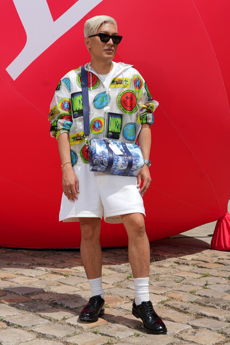 Filipino fashion blogger Bryan Grey Yambao attends the Louis Vuitton show. Getty Images For Louis Vuitton