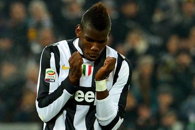 French midfielder Paul Pogba in action for Juventus.
