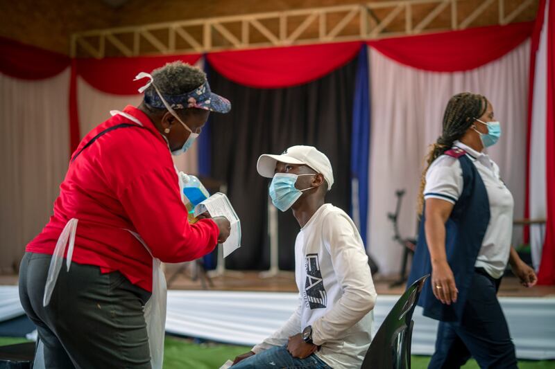 South Africa has accelerated its vaccination campaign a week after the discovery of the omicron variant of the coronavirus. AP