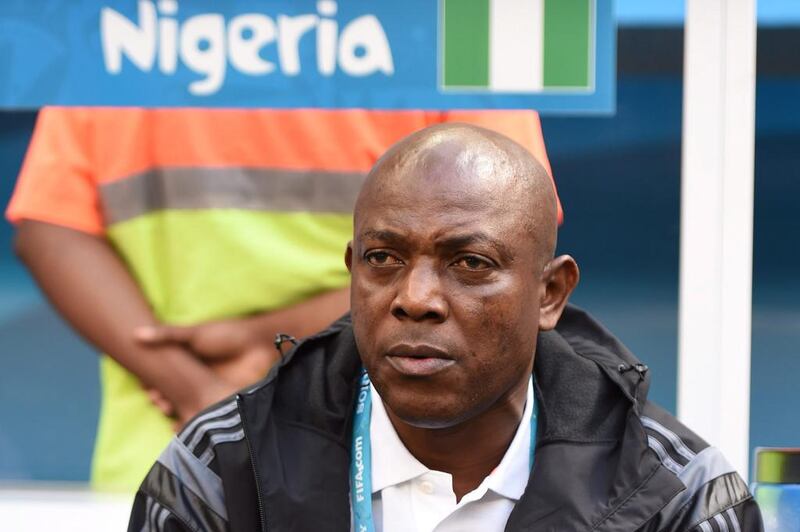 Stephen Keshi led Nigeria's Super Eagles to the round of 16 at the 2014 World Cup in Brazil. Marius Becker / EPA