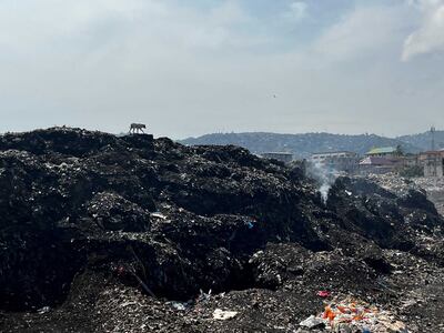 Dumpsters unload tons of refuse each day, and sewage pours out onto the Bomeh landscape. Nick Webster / The National