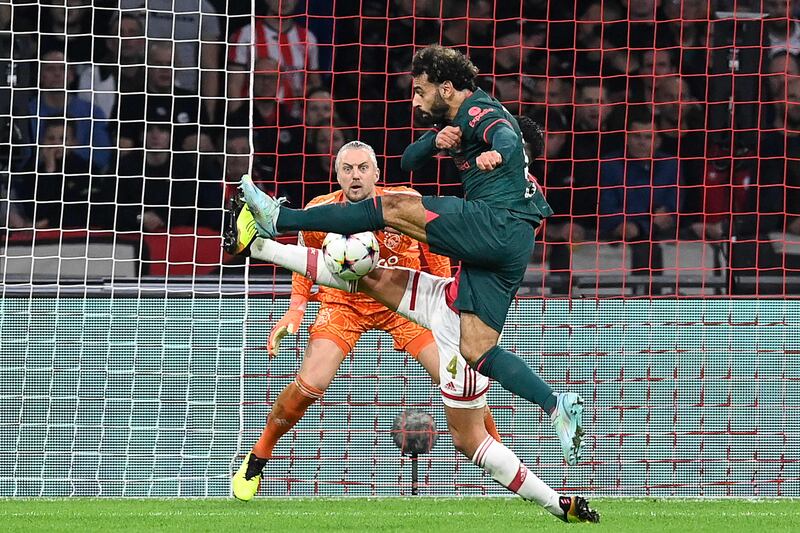 AJAX RATINGS: Remko Pasveer - 3. The 38-year-old made a poor decision to charge off his line and presented Salah with the opening goal. He was also beaten at the near post by Elliott. AFP