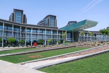 Sheikh Shakhbout Medical City, which opens next month, booked close to 1,000 appointments in a single day. Victor Besa / The National 