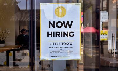 The Delta surge may have led businesses to grow more cautious about hiring and dissuaded some workers from pursuing high-contact employment opportunities. AFP