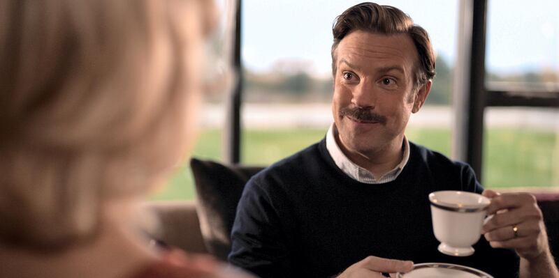 Jason Sudeikis stars as Ted Lasso in the popular TV show of the same name. Courtesy Apple TV