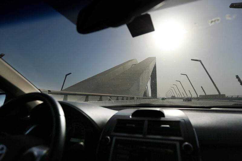 The temperature inside the car doubled in 20 minutes to 50°C during a test conducted by the newspaper. Delores Johnson / The National 