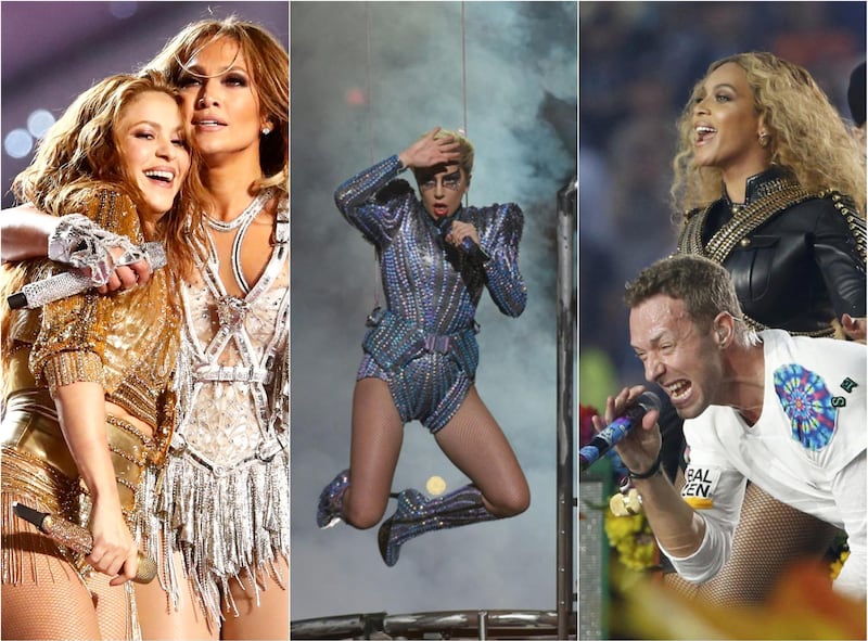 Shakira and Jennifer Lopez, Lady Gaga, Coldplay and Beyonce are just some of the superstars to play the Super Bowl halftime show. 