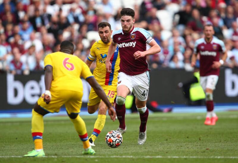 Declan Rice – 7. Started slowly but played some wonderful passes and controlled the midfield in periods. Was booked for a foul near the end. Getty