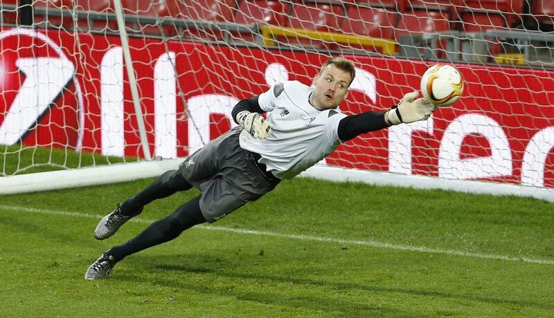 Liverpool’s Simon Mignolet during training. Action Images via Reuters / Lee Smith