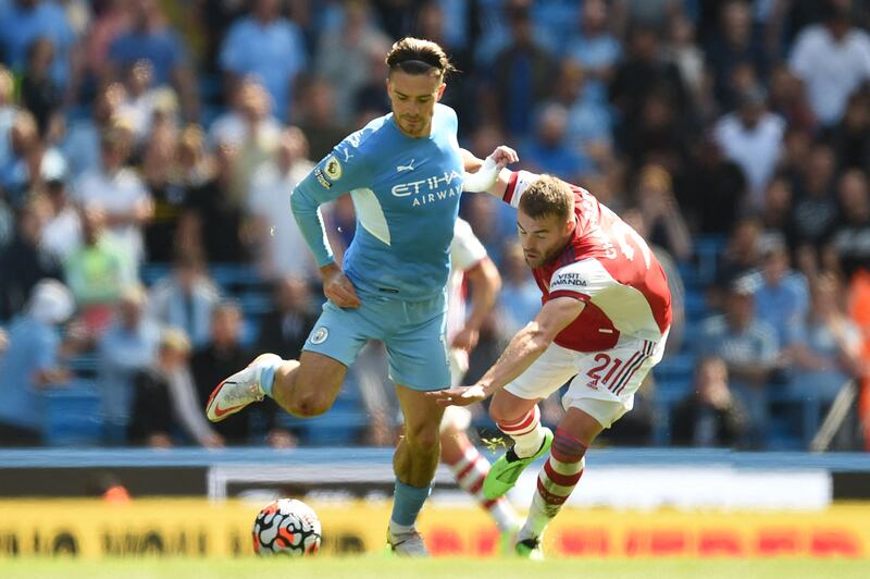 Calum Chambers – 3. Got positioning all wrong for City’s opener as Gundogan headed home and made a feeble attempt to stand up Grealish as the English midfielder waltzed into the Arsenal area to set up Jesus. In between those, went down too easily when he was struck in the face during the move for City’s second. AFP