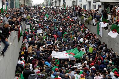 People protest against President Abdelaziz Bouteflika, in Algiers, Algeria March 8, 2019. REUTERS/Ramzi Boudina