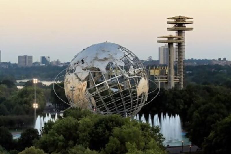 A general view of the Unisphere at the Billie Jean King National Tennis Center in the Flushing Meadows neighbourhood of Queens.