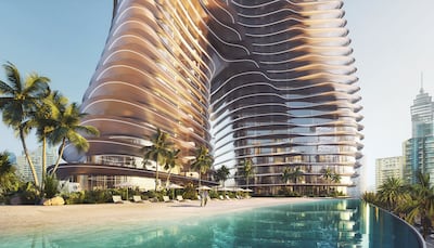 One of the amenities is a Riviera-inspired beach pool. Photo: Bugatti Residences