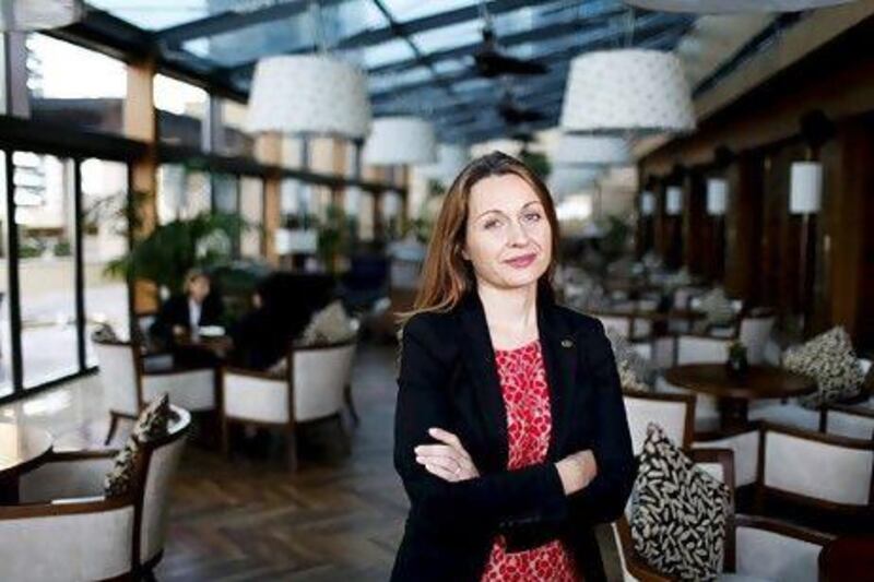 Magali Laurent, senior vice president of human resources for Sofitel Worldwide, pictured in Dubai to discuss the School of Excellence training scheme. Sarah Dea / The National